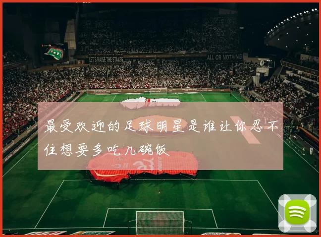 最受欢迎的足球明星是谁让你忍不住想要多吃几碗饭